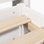 vidaXL Cadre de lit sans matelas blanc 100x200 cm bois de pin massif