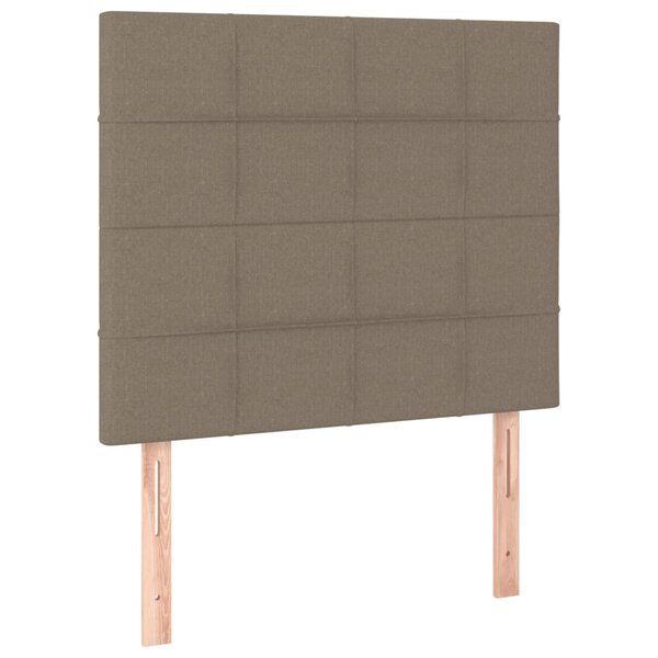 vidaXL Têtes de lit 2 Pièces Taupe 90x5x78/88 cm Tissu