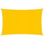 vidaXL Voile d'ombrage 160 g/m² Jaune 2 5x4 5 m PEHD