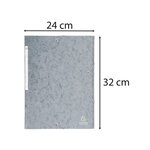 Chemise à élastiques Maxi capacity carte lustrée 425g - A4 - Gris EXACOMPTA