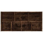 vidaXL Armoire à livres Chêne fumé 50x25x106 cm
