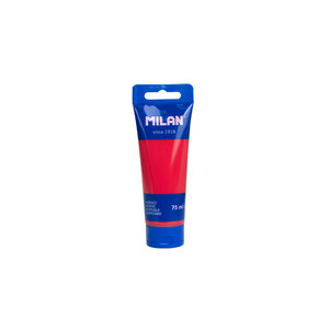 Tube 75ml peinture acrylique carmin
