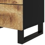 vidaXL Table de chevet 50x33x62 cm Bois de manguier et d'ingénierie