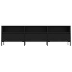 vidaXL Meuble TV noir 150x30x44 5 cm bois d'ingénierie