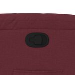 vidaXL Fauteuil inclinable rouge bordeaux tissu