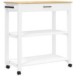 vidaXL Chariot de cuisine MONZA 84x40x90 cm bois massif de pin
