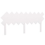 vidaXL Tête de lit Blanc 178x3x80 5 cm Bois massif de pin