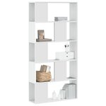 vidaXL Bibliothèque 5 niveaux blanc 80 5x23 5x162 5 cm bois ingénierie
