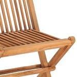 vidaXL Ensemble à manger d'extérieur pliable 5 Pièces Bois solide de teck