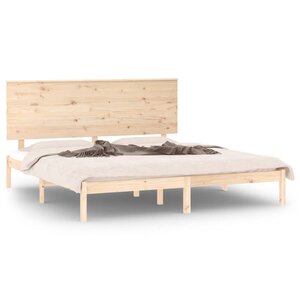 vidaXL Cadre de lit sans matelas 180x200 cm bois massif