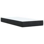 vidaXL Sommier à lattes de lit avec matelas Noir 90x190 cm Velours