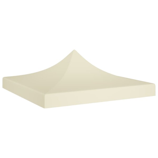 vidaXL Toit de tente de réception 2x2 m Crème 270 g/m²