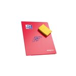 Cahier Easybook agrafé 24x32cm 96 pages grands carreaux 90g orange x 10 OXFORD