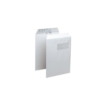 250 pochettes blanches 229x324 mm autocollante 90g avec fenêtre - gpv