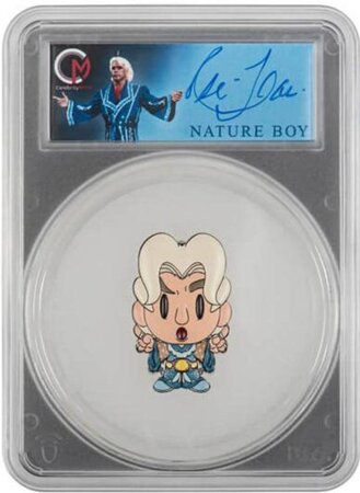 Pièce de monnaie en Argent 5 Dollars g 62.2 (2 oz) Millésime 2023 Celebrity Chibi RIC FLAIR