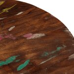 vidaXL Dessus de table Ø 40x1 5 cm rond bois massif de récupération