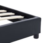 vidaXL Cadre de lit Noir Similicuir 100 x 200 cm