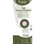 Paquet 100 Fiches Intercalaires Trapézoïdales Unies Perforées Forever - 105x240mm - Rose - X 6 - Exacompta