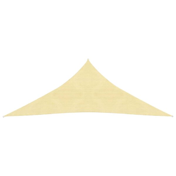 vidaXL Parasol en PEHD triangulaire 5x5x5 m Beige