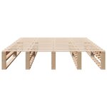 vidaXL Cadre de lit sans matelas 140x190 cm bois de pin massif
