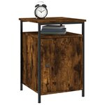 vidaXL Tables de chevet 2 Pièces chêne fumé 40x42x60 cm bois d'ingénierie