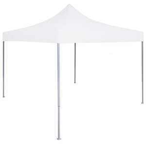 vidaXL Tente réception pliable professionnelle 2x2 m Acier Blanc