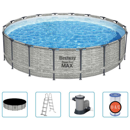 Bestway Piscine Power Steel 549x122 cm