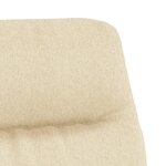 vidaXL Chaise de relaxation Crème Tissu