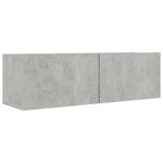 vidaXL Ensemble de meubles TV 5 Pièces Gris béton Bois d'ingénierie
