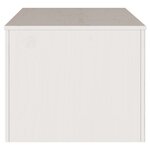 Table basse vidaXL "DRAMMEN" Blanche 99x55x45 cm en bois massif de pin