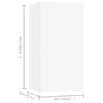 vidaXL Ensemble de meubles TV 4 Pièces Blanc Bois d'ingénierie