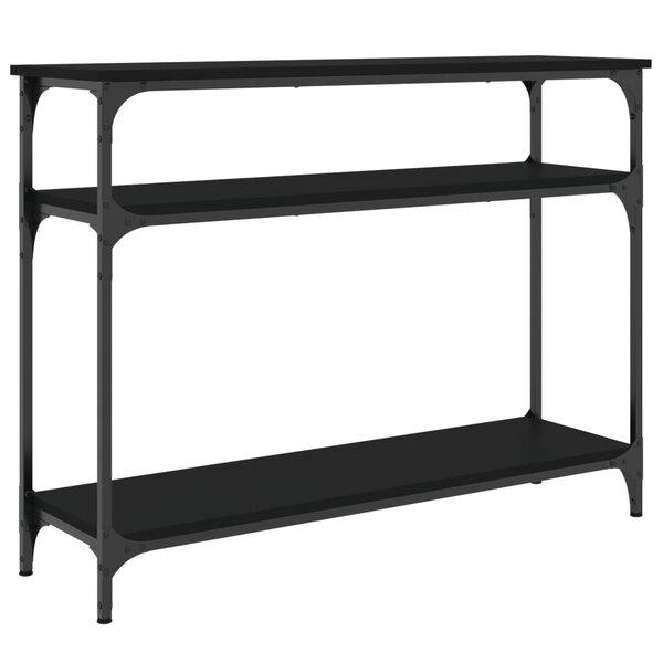 vidaXL Table console noir 100x29x75 cm bois d'ingénierie