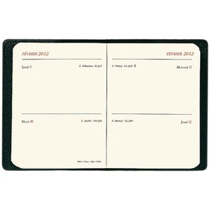 Agenda MINI 2 DAYS 2 jours/page noir QUOVADIS