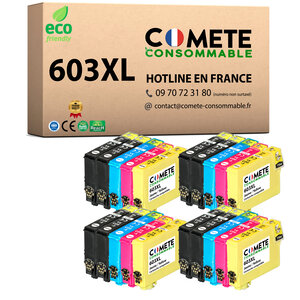 20 Cartouches 603XL Epson Compatibles Comete 603 XL, Entreprise Française
