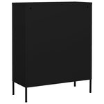 vidaXL Armoire de rangement Noir 80x35x101 5 cm Acier