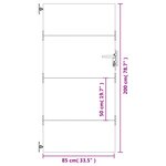 vidaXL Portail de jardin 85x200 cm acier corten
