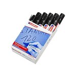 Marqueur Permanent 550 Pointe Ronde Noir 3-4 mm x 10 EDDING