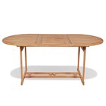 vidaXL Table de jardin 180x90x75 cm Bois de teck solide