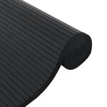 vidaXL Tapis rectangulaire noir 70x200 cm bambou