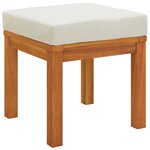 vidaXL Ensemble à manger de jardin 6 Pièces avec coussins Bois d'acacia