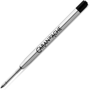 Recharge pour stylo roller noir caran d'ache