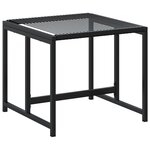 vidaXL Ensemble à manger de jardin 17 Pièces noir résine tressée