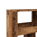 vidaXL Cloison de séparation vieux bois bois d'ingénierie