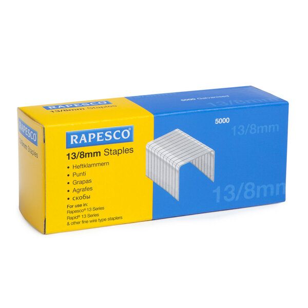 Boite de 5000 Agrafes Galvanisées 13/8mm RAPESCO