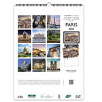 Calendrier Mural 2025 Décoration 29x39 Cm - Paris - Draeger paris