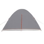 vidaXL Tente familiale à dôme 6 personnes orange imperméable