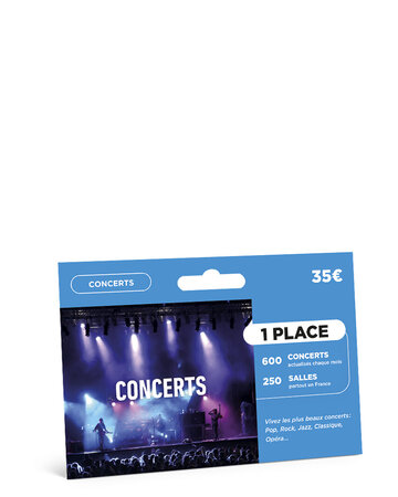 Coffret cadeau - CITC - Carte Billetterie - Concerts - 1 Personne