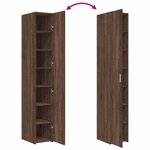 vidaXL Buffet haut chêne marron 30x42 5x185 cm bois d'ingénierie