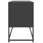 vidaXL Buffet haut noir 36x39x123 cm acier