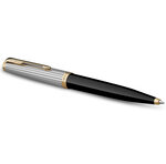 Stylo bille haut de gamme Parker 51 Premium  Noir  Recharge d'encre noire pointe moyenne  coffret cadeau